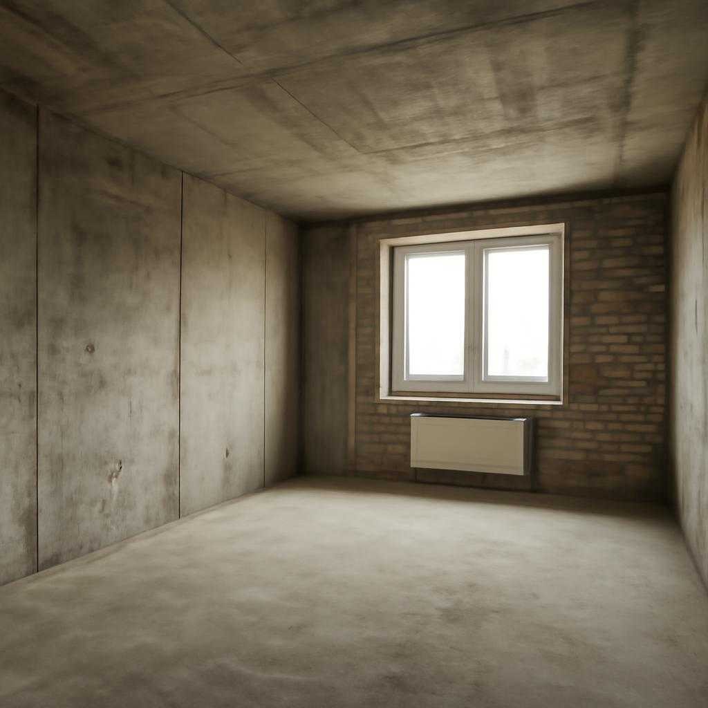 интерьер без отделки