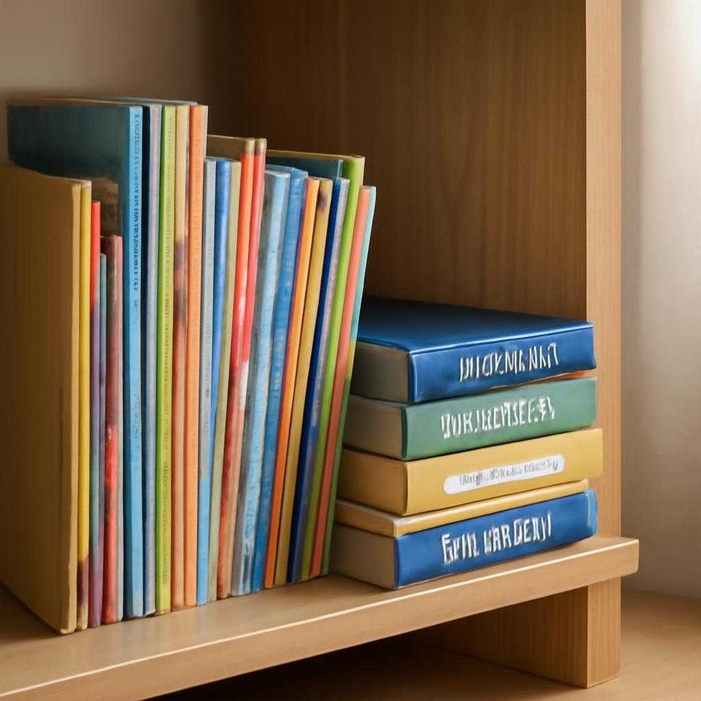 хранение детских книг и учебников дома