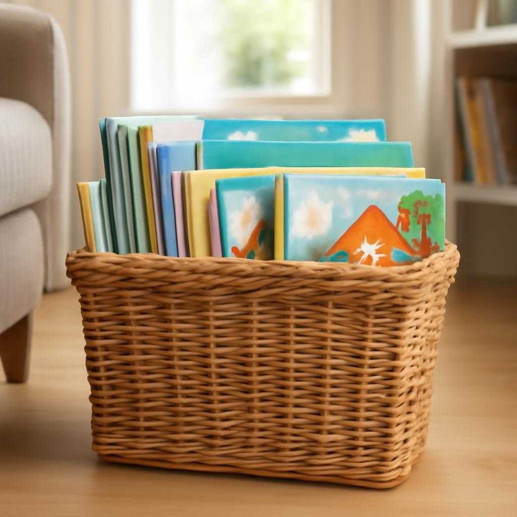 хранение детских книг и журналов дома