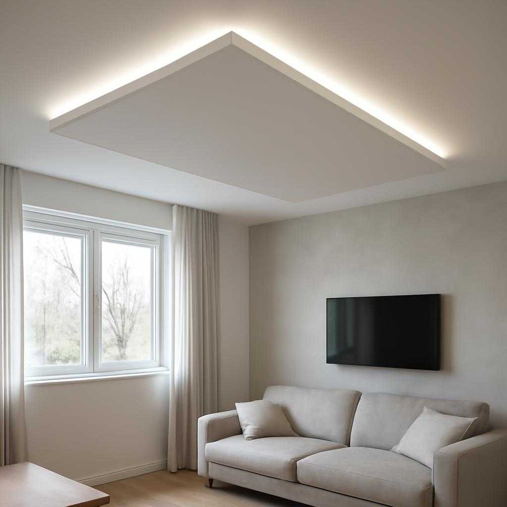 парящий натяжной потолок