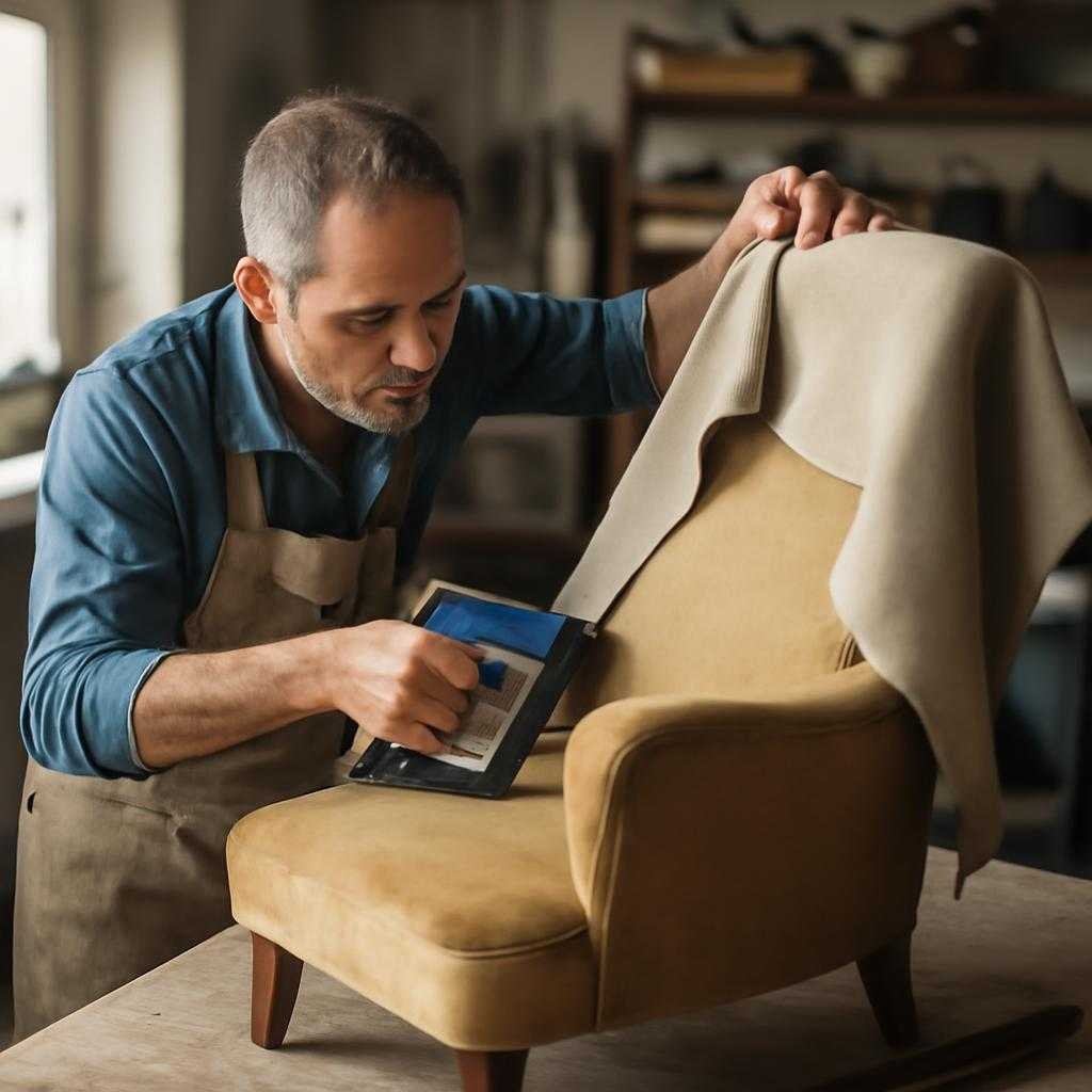 перетяжка кресла