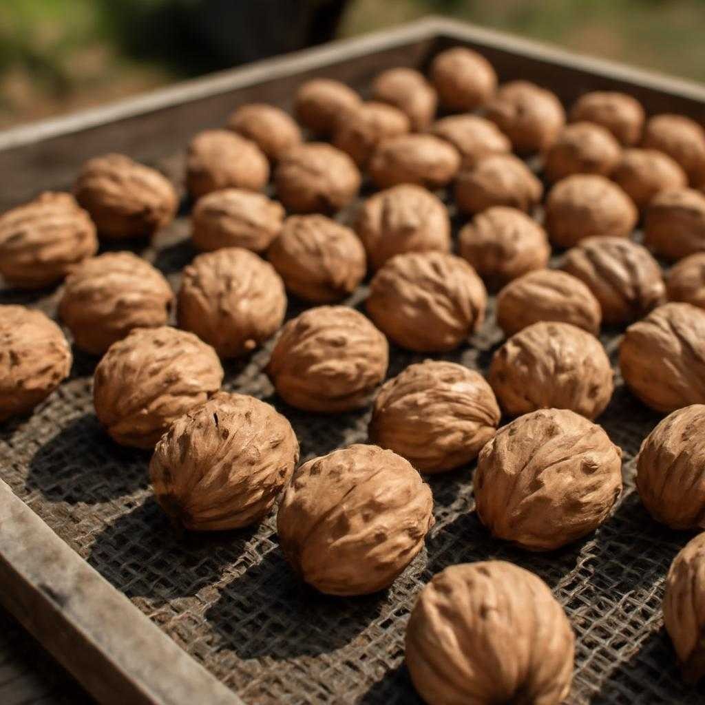 сушка грецких орехов