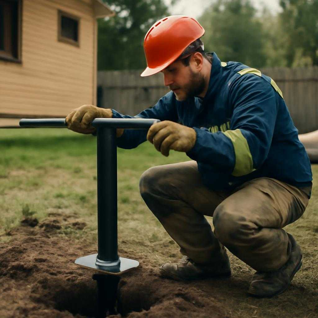 установка винтовых свай